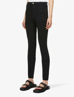 FRAME Le High Skinny High-rise Jeans -Ted Bakee Clothing Shop 1057 3005580 LHSK4032 FILMNOIR ALT02