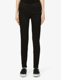 7 For All Mankind Illusion Luxe Skinny High-rise Jeans -Ted Bakee Clothing Shop 150 2001497 SWZ5260BF RINSEDBLACK ALT02