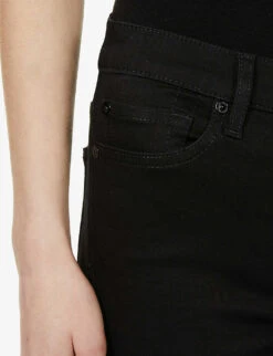 7 For All Mankind Illusion Luxe Skinny High-rise Jeans -Ted Bakee Clothing Shop 150 2001497 SWZ5260BF RINSEDBLACK ALT04