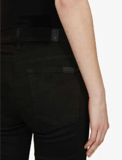 7 For All Mankind Illusion Luxe Skinny High-rise Jeans -Ted Bakee Clothing Shop 150 2001497 SWZ5260BF RINSEDBLACK ALT05