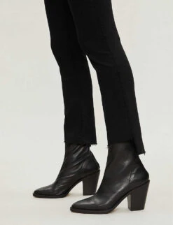 MOTHER The Insider Striped Straight High-rise Jeans -Ted Bakee Clothing Shop 150 3005848 1157180 NOTGUILTY ALT03