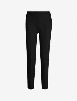 Max Mara Pegno Straight High-rise Stretch-jersey Trousers