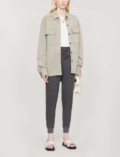 Whistles Relaxed-fit Stretch-jersey Jogging Bottoms -Ted Bakee Clothing Shop R00120277 GREY ALT01