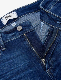 Paige Hoxton Straight High-rise Cotton-blend Denim Jeans -Ted Bakee Clothing Shop R03689622 BRENTWOOD ALT06