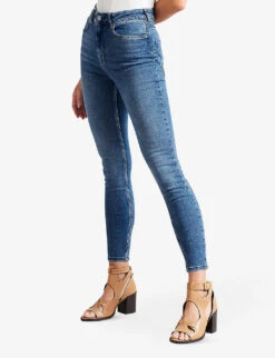 Ted Baker Geon Skinny High-rise Stretch-denim Jeans -Ted Bakee Clothing Shop R03729308 MIDWASH ALT02