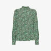 Whistles Heath Floral-print Woven Blouse