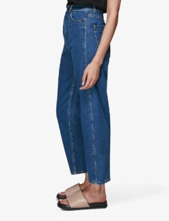 Whistles Barrel High-rise Straight-leg Jeans -Ted Bakee Clothing Shop R03777969 BLUE ALT03