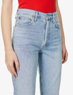 AGOLDE Fen Tapered High-rise Organic Cotton Jeans -Ted Bakee Clothing Shop R03815456 DIMENSION ALT04