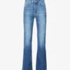 GOOD AMERICAN Good Legs Flared High-rise Cotton-blend Jeans