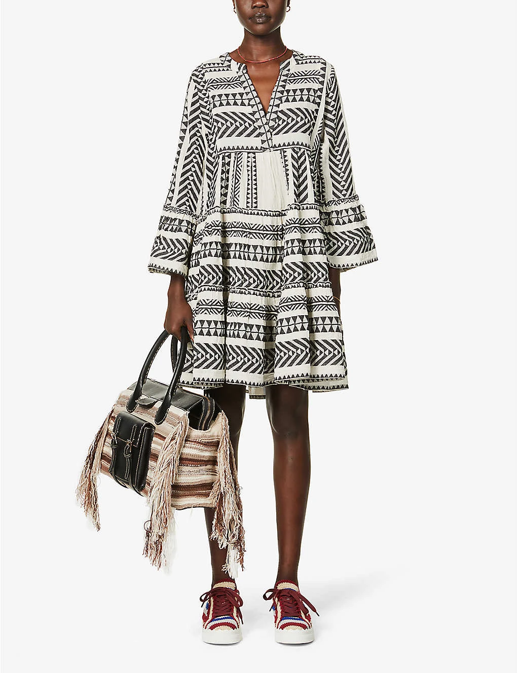 Devotion Twins Ella Flared-sleeve Cotton Mini Dress 2 Devotion Twins Ella Flared-sleeve Cotton Mini Dress - Image 2