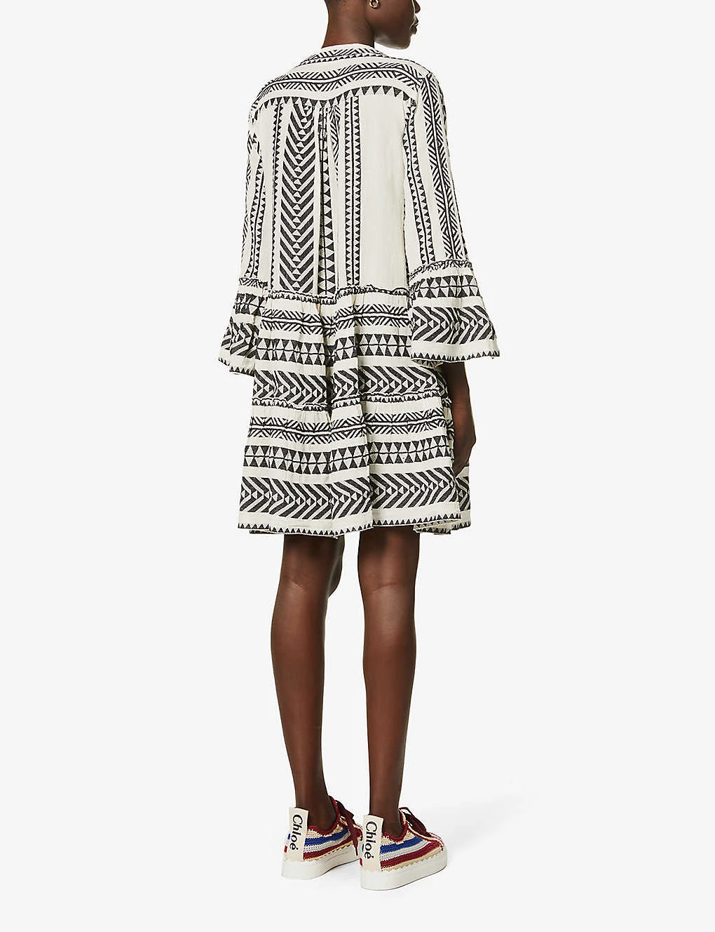 Devotion Twins Ella Flared-sleeve Cotton Mini Dress 4 Devotion Twins Ella Flared-sleeve Cotton Mini Dress - Image 4