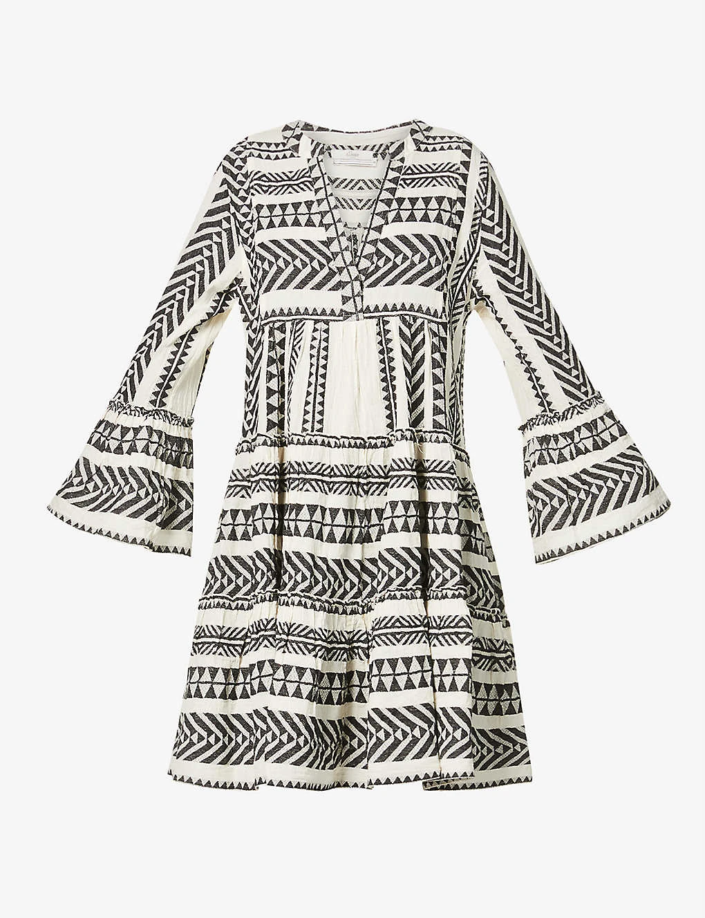 Devotion Twins Ella Flared-sleeve Cotton Mini Dress 1 Devotion Twins Ella Flared-sleeve Cotton Mini Dress