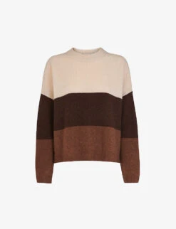 Whistles Stripe-design Wool-blend Jumper