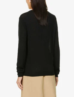 Joseph Cashair Regular-fit Cashmere Cardigan -Ted Bakee Clothing Shop R03900702 BLACK ALT03