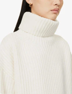 Joseph Turtle-neck Wool Jumper 11 Joseph Turtle-neck Wool Jumper -Ted Bakee Clothing Shop R03900764 IVORY ALT05