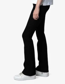 Zadig & Voltaire Eclipse Bootcut Stretch-denim Jeans -Ted Bakee Clothing Shop R03910255 NOIR ALT02