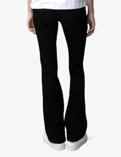 Zadig & Voltaire Eclipse Bootcut Stretch-denim Jeans -Ted Bakee Clothing Shop R03910255 NOIR ALT03