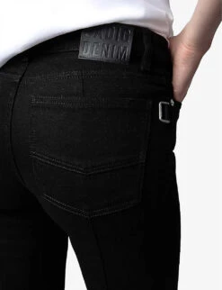 Zadig & Voltaire Eclipse Bootcut Stretch-denim Jeans -Ted Bakee Clothing Shop R03910255 NOIR ALT04