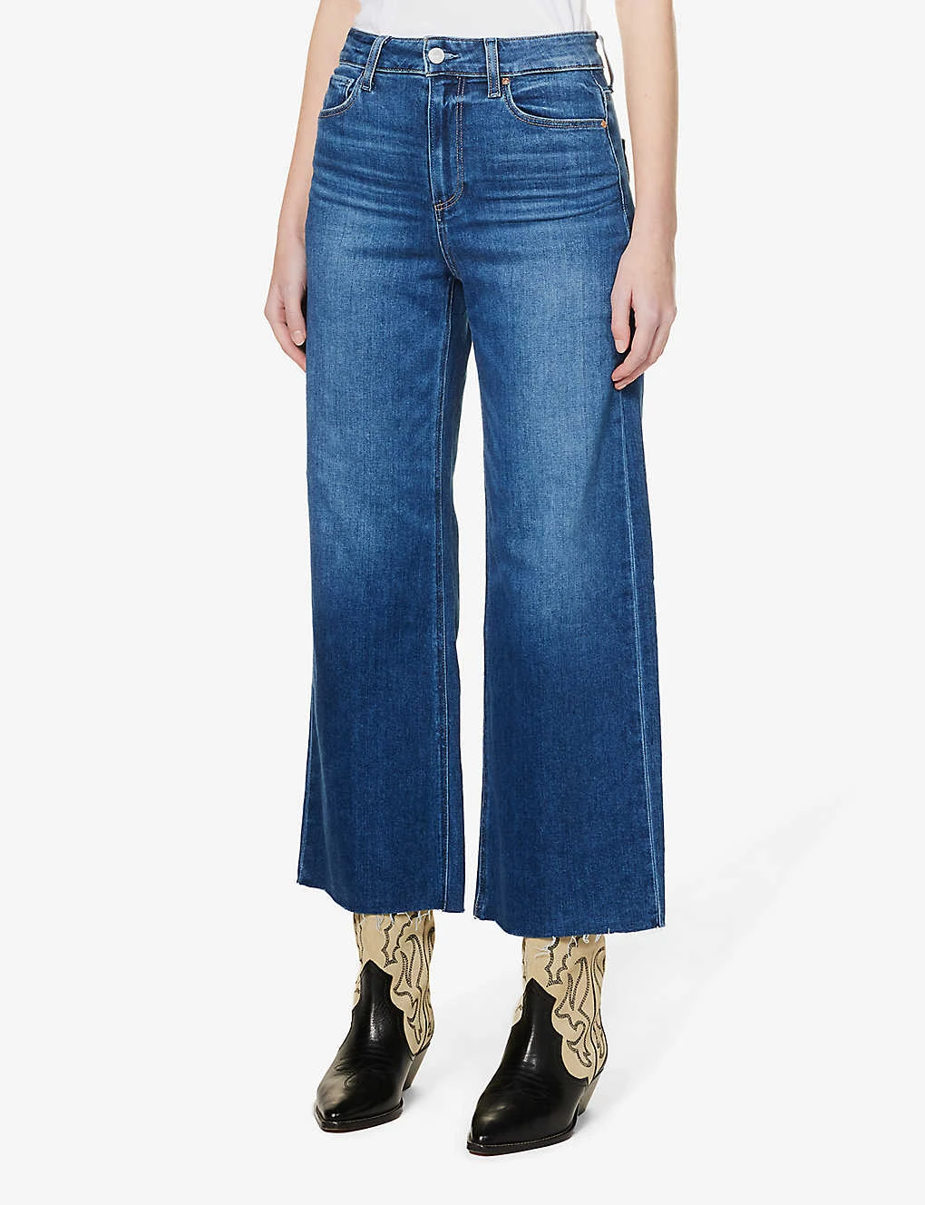 Paige Anessa Wide-leg High-rise Stretch-denim Jeans 3 Paige Anessa Wide-leg High-rise Stretch-denim Jeans - Image 3