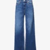 Paige Anessa Wide-leg High-rise Stretch-denim Jeans