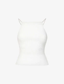 Drew Ribbed Cotton-blend Top