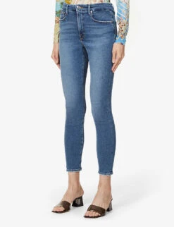 GOOD AMERICAN Good Legs Cropped Slim-leg Mid-rise Stretch-denim Jeans 9 GOOD AMERICAN Good Legs Cropped Slim-leg Mid-rise Stretch-denim Jeans -Ted Bakee Clothing Shop R03939749 INDIGO149 ALT02