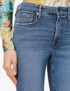 GOOD AMERICAN Good Legs Cropped Slim-leg Mid-rise Stretch-denim Jeans 11 GOOD AMERICAN Good Legs Cropped Slim-leg Mid-rise Stretch-denim Jeans -Ted Bakee Clothing Shop R03939749 INDIGO149 ALT04
