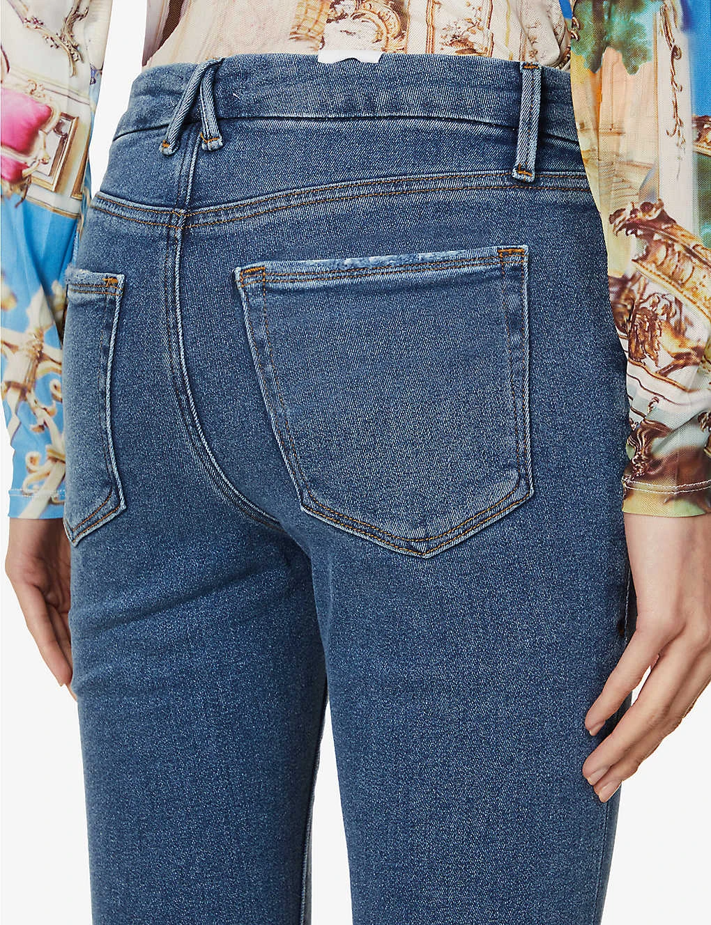 GOOD AMERICAN Good Legs Cropped Slim-leg Mid-rise Stretch-denim Jeans 6 GOOD AMERICAN Good Legs Cropped Slim-leg Mid-rise Stretch-denim Jeans - Image 6