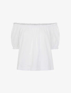 Whistles Ruffled Cotton Top