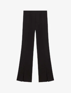 Maje Pomelo Slit-detail Woven Trousers