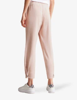 Ted Baker Orthon Logo-embossed Mid-rise Stretch-woven Jogging Bottoms -Ted Bakee Clothing Shop R04000411 DUSKYPINK ALT03