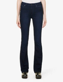 Paige Manhattan Boot Slim-fit High-rise Stretch-denim Jeans -Ted Bakee Clothing Shop R04002435 LANA ALT02