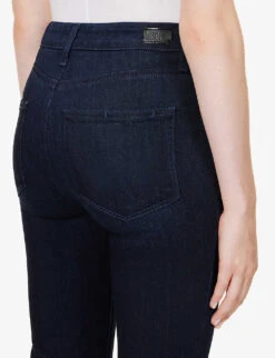 Paige Manhattan Boot Slim-fit High-rise Stretch-denim Jeans -Ted Bakee Clothing Shop R04002435 LANA ALT05