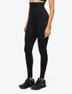 Spanx EcoCare High-rise Stretch-jersey Leggings -Ted Bakee Clothing Shop R04004268 VERYBLACK ALT02