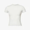 Round-neck Slim-fit Stretch-cotton Top