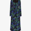 Whistles Scaling Blossom Patterned Silk Dress