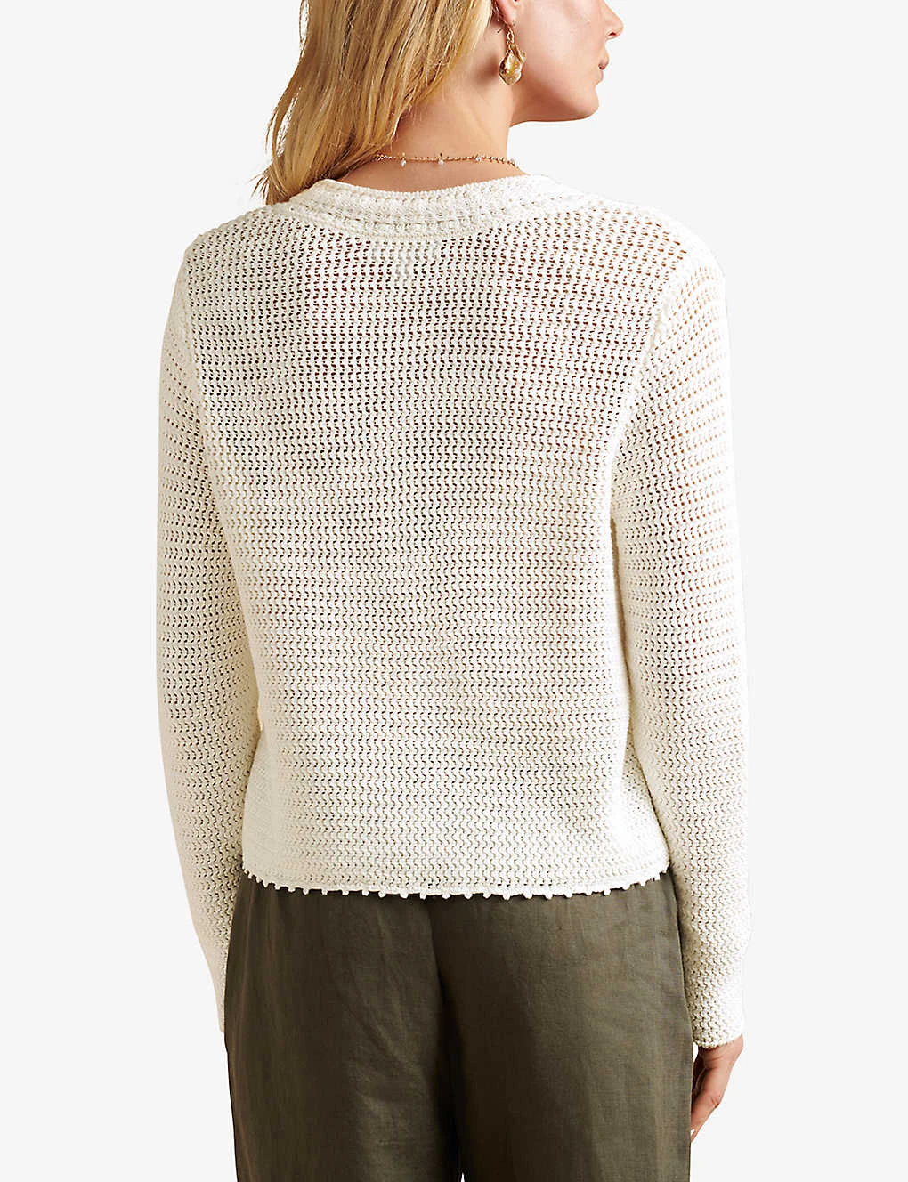 Crochet Cotton Cardigan 4 Crochet Cotton Cardigan - Image 4