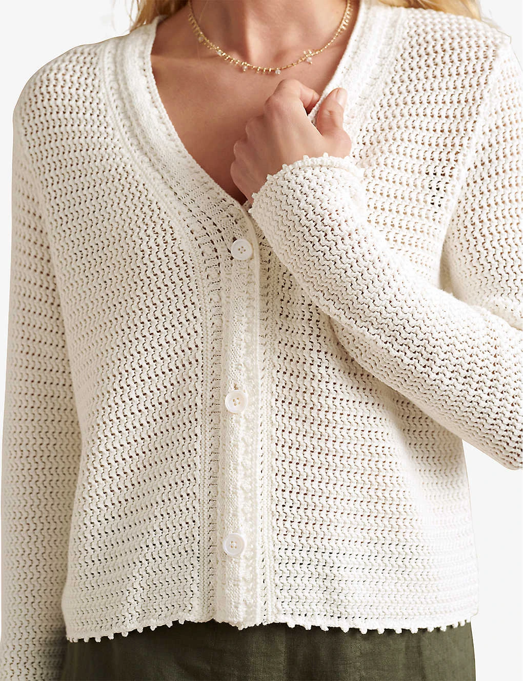 Crochet Cotton Cardigan 5 Crochet Cotton Cardigan - Image 5