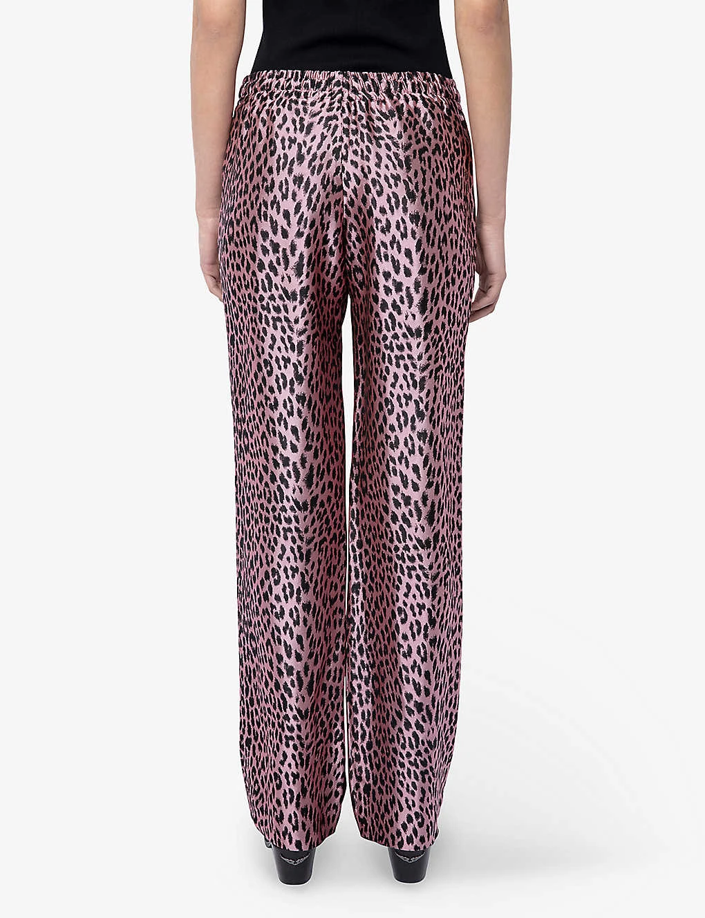 Zadig & Voltaire Pomy Leopard-print Drawstring-waist Trousers 4 Zadig & Voltaire Pomy Leopard-print Drawstring-waist Trousers - Image 4
