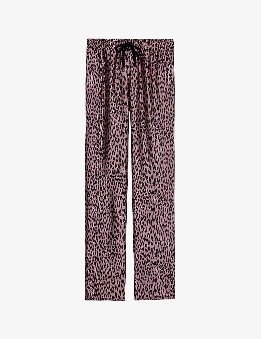 Zadig & Voltaire Pomy Leopard-print Drawstring-waist Trousers 1 Zadig & Voltaire Pomy Leopard-print Drawstring-waist Trousers