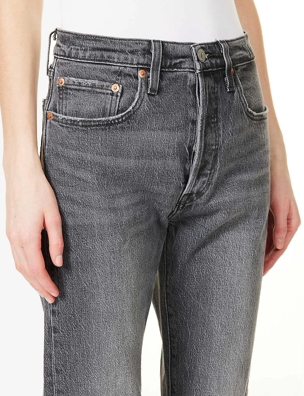 Levis 501 Straight-leg High-rise Stretch-denim Jeans 5 Levis 501 Straight-leg High-rise Stretch-denim Jeans - Image 5