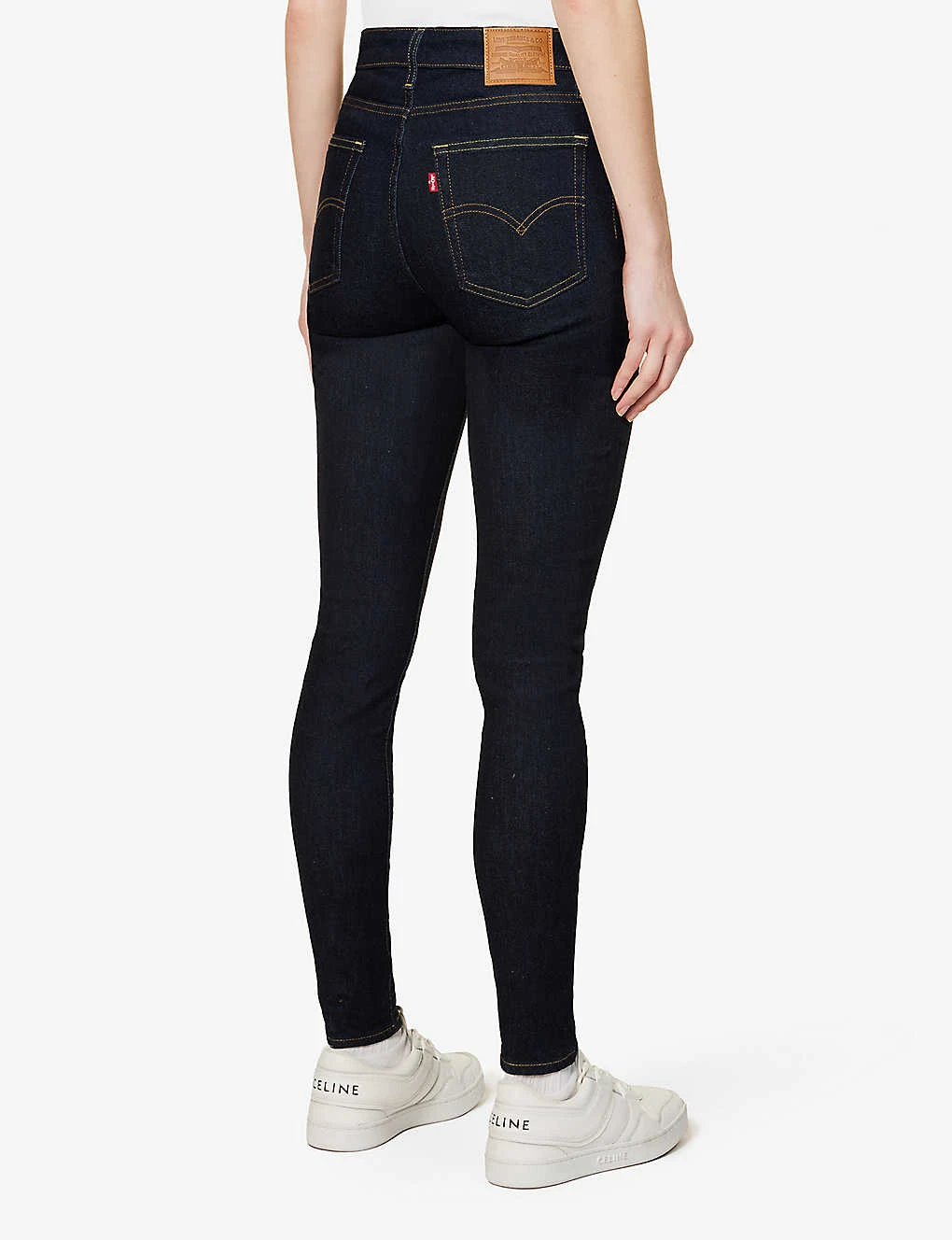Levis 721 Contrast-stitch Tapered High-rise Stretch-denim Jeans 4 Levis 721 Contrast-stitch Tapered High-rise Stretch-denim Jeans - Image 4