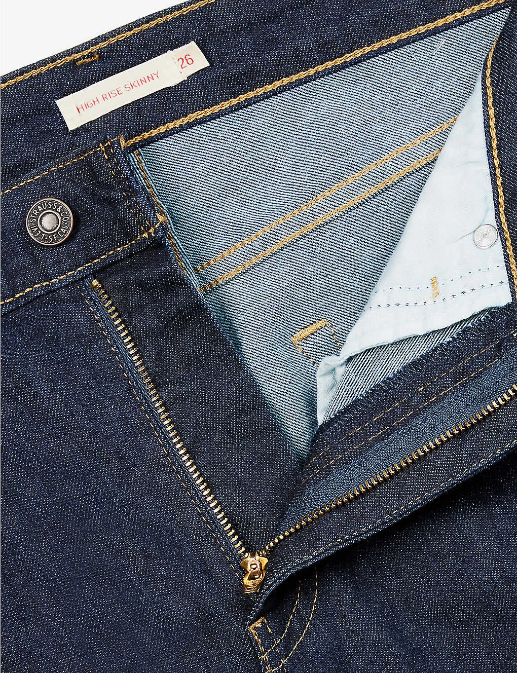 Levis 721 Contrast-stitch Tapered High-rise Stretch-denim Jeans 7 Levis 721 Contrast-stitch Tapered High-rise Stretch-denim Jeans - Image 7