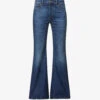 Bottega Veneta Contrast-patch Flared-leg High-rise Jeans