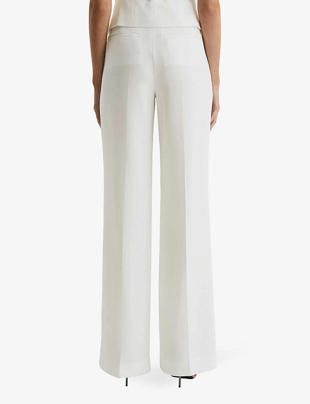 Reiss Tatum Wide-leg Crepe Trousers 4 Reiss Tatum Wide-leg Crepe Trousers - Image 4