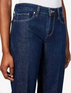 Paige Sonja High-rise Wide-leg Cotton-blend Jeans 11 Paige Sonja High-rise Wide-leg Cotton-blend Jeans -Ted Bakee Clothing Shop R04069701 MICHIRU ALT04