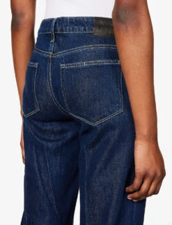 Paige Sonja High-rise Wide-leg Cotton-blend Jeans 12 Paige Sonja High-rise Wide-leg Cotton-blend Jeans -Ted Bakee Clothing Shop R04069701 MICHIRU ALT05