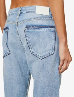 Unravelled Two Split-hem Straight-leg Jeans -Ted Bakee Clothing Shop R04070284 NEWPORT ALT05