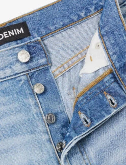 Unravelled Two Split-hem Straight-leg Jeans -Ted Bakee Clothing Shop R04070284 NEWPORT ALT06