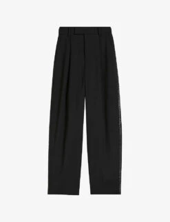 Ted Baker Indiyat Pleated Wide-leg High-rise Stretch-woven Trousers